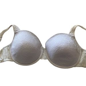 White lace Fredericks of Hollywood bra